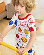 Basketball Dreams Short Two-Piece Pajama Set, lifestyle view 8