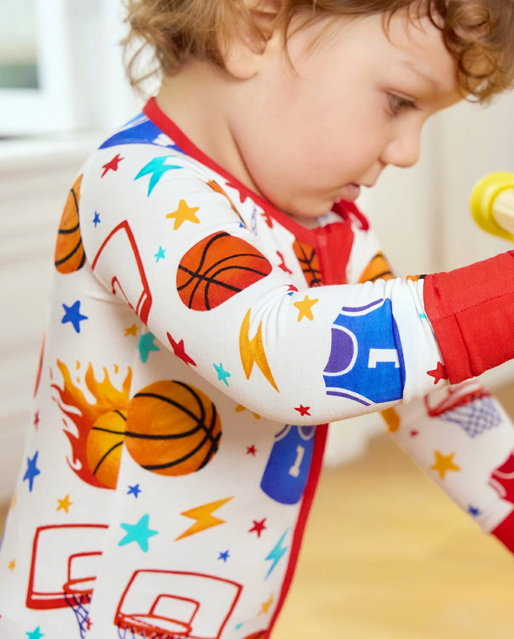 Basketball Dreams Bamboo Zippy, lifestyle view 7
