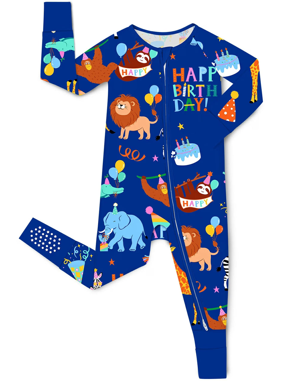 Birthday Safari Bamboo Zippy, birthday safari bamboo zippy main