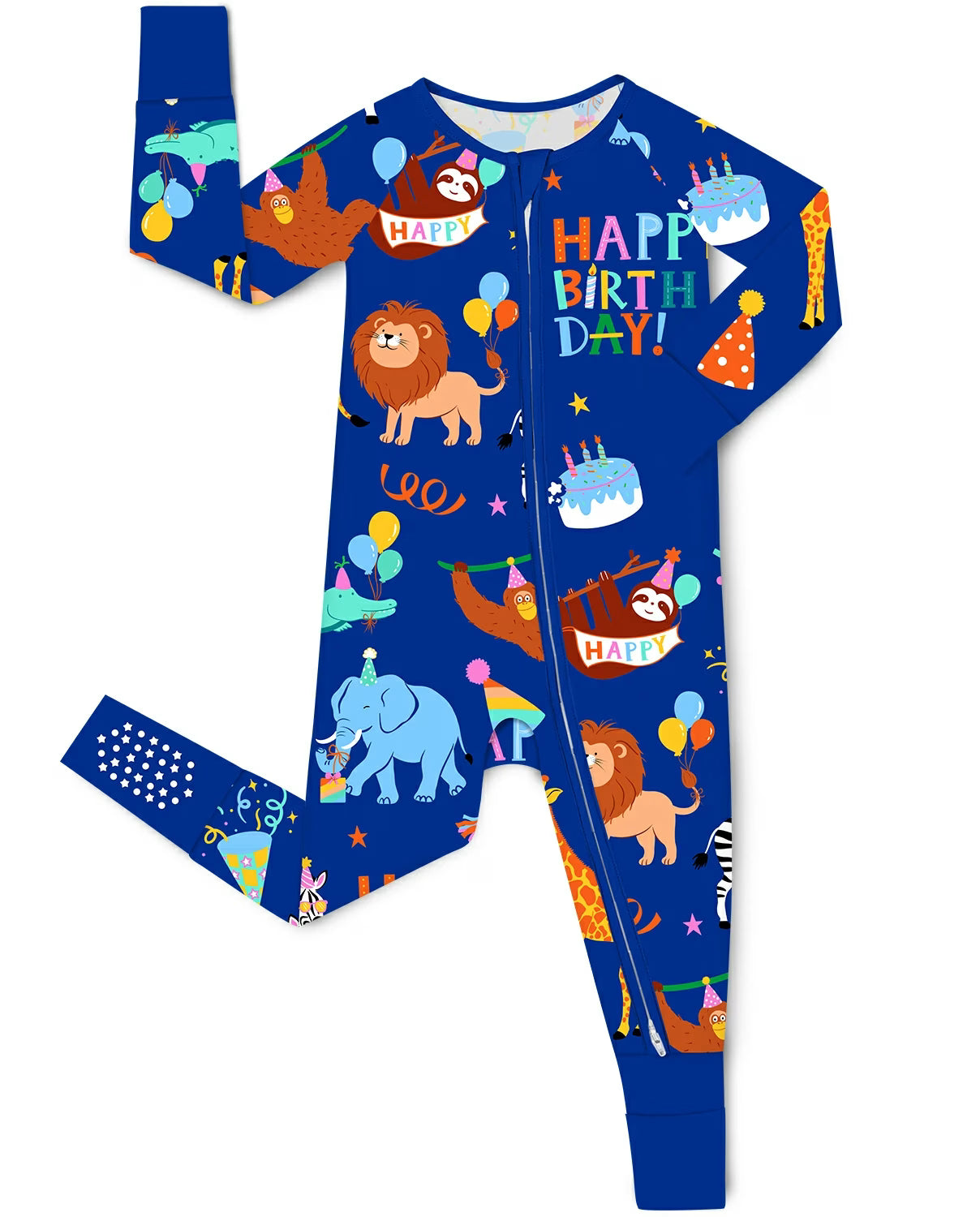 Birthday Safari Bamboo Zippy, birthday safari bamboo zippy main