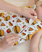Burger & Buddies Bamboo Baby Sleep Sack, burger buddies bamboo baby sleep sack zipper guard 03