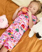 Busy Farm Short Two-Piece Pajama Set, busy farm bamboo short two piece pjs lifestyle 04