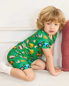 Busy Farm Days Short Two-Piece Pajama Set, busy farm days bamboo short two piece pjs lifestyle 08
