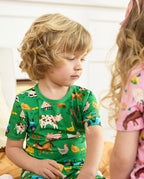 Busy Farm Days Short Two-Piece Pajama Set, busy farm days bamboo short two piece pjs lifestyle 11