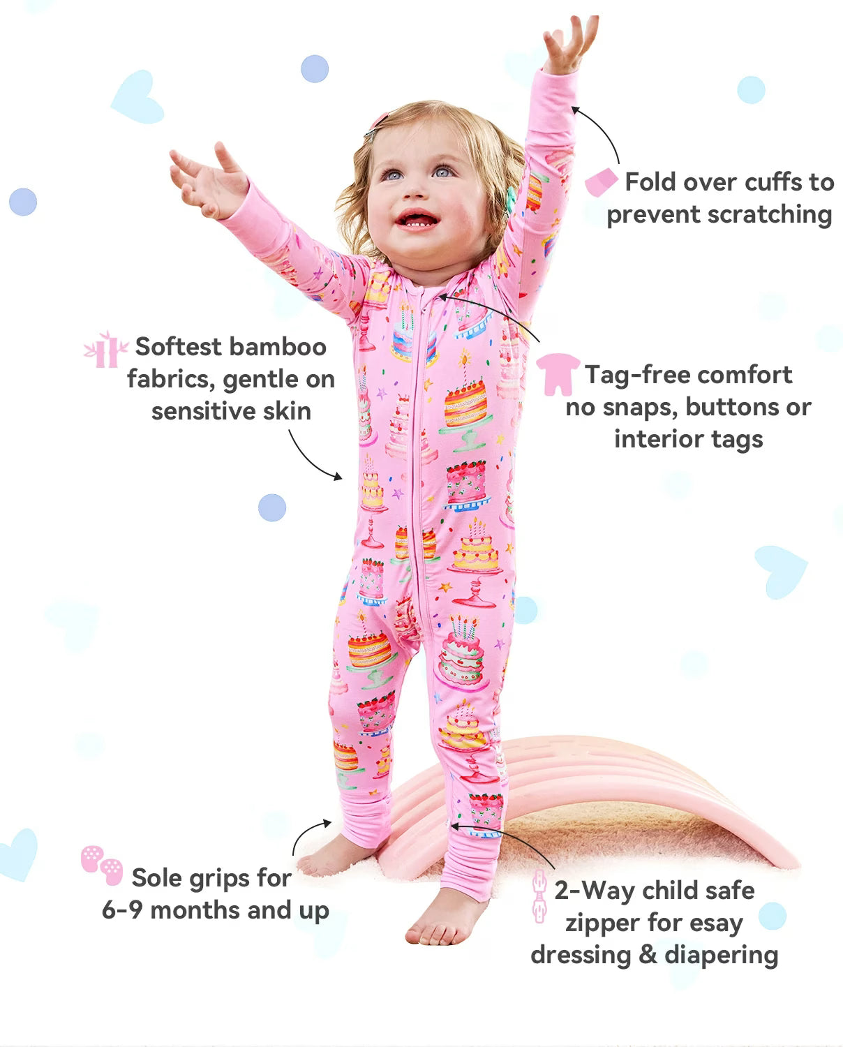 Cake Party Bamboo Zippy, cake party bamboo zippy features 01