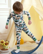 Camo Commanders Long Two-Piece Pajama Set, camo commanders club bamboo two piece pjs lifestyle 2