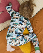 Camo Commanders Long Two-Piece Pajama Set, camo commanders club bamboo two piece pjs lifestyle 7