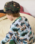 Camo Commanders Long Two-Piece Pajama Set, camo commanders club bamboo two piece pjs lifestyle 8