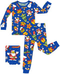 Christmas Jingle Long Two-Piece Pajama Set, christmas jingle bamboo long two piece pajama set main