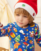 Christmas Jingle Long Two-Piece Pajama Set, christmas jingle bamboo long two piece pjs lifestyle 07