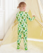 Clover Joy Long Two-Piece Pajama Set, clover joy bamboo long two piece pjs lifestyle 05