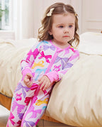 Colorful Bows Bamboo Zippy, colorful bows bamboo zippy bedside close up