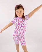 Cowgirl Boots Short Two-Piece Pajama Set, cowgirl boots bamboo short two piece pjs lifestyle 05
