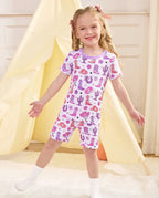 Cowgirl Boots Short Two-Piece Pajama Set, cowgirl boots bamboo short two piece pjs lifestyle 09