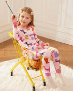 Dapper Dog Long Two-Piece Pajama Set, dapper dog bamboo two piece pjs lifestyle 4