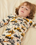 Digger Delights Long Two-Piece Pajama Set, digger delights bamboo two piece pjs lifestyle 6