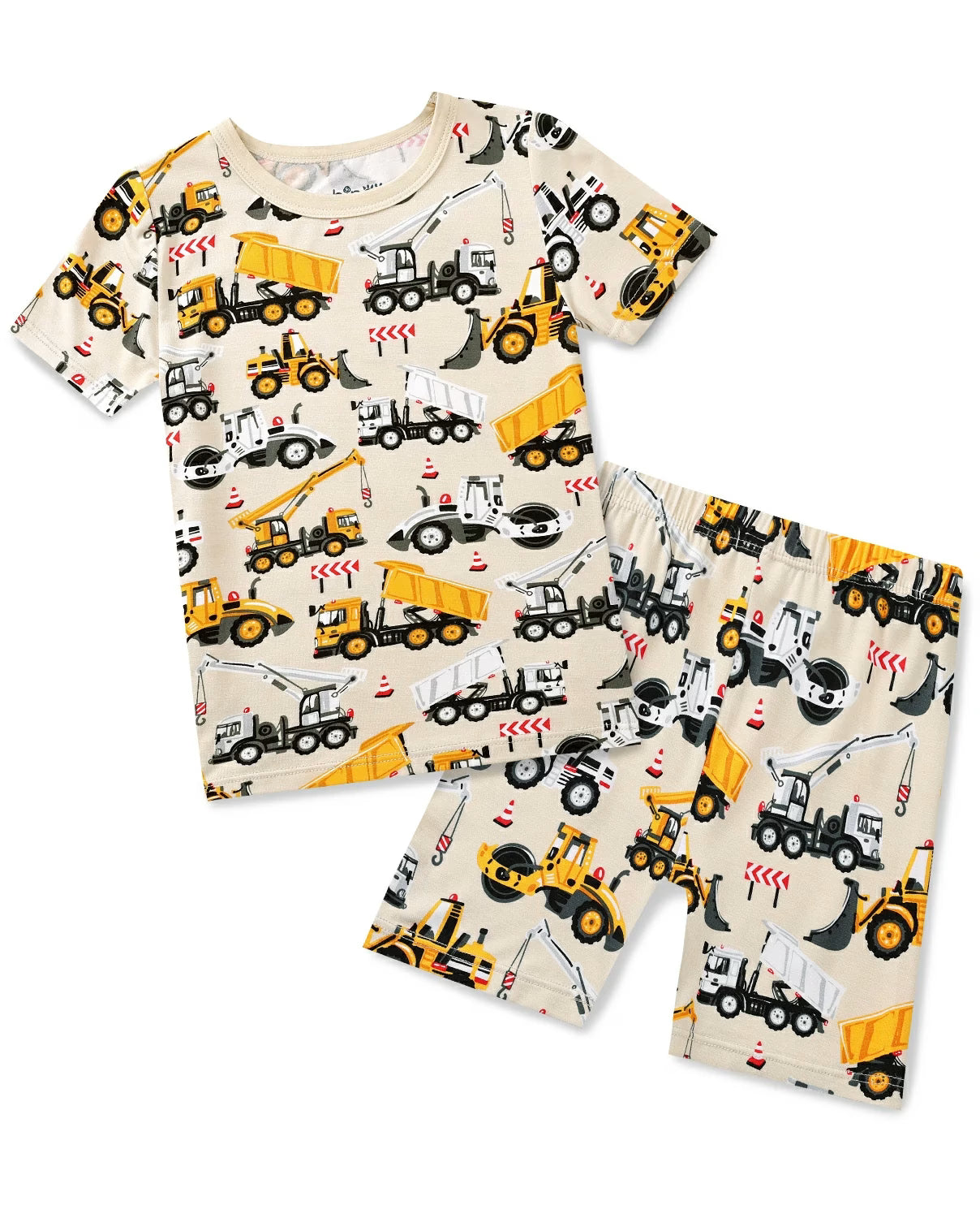 Digger Delights Short Two-Piece Pajama Set, digger delights short two piece pajama set main