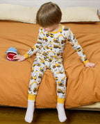 Digging Time Long Two-Piece Pajama Set, digging time club bamboo two piece pjs lifestyle 2