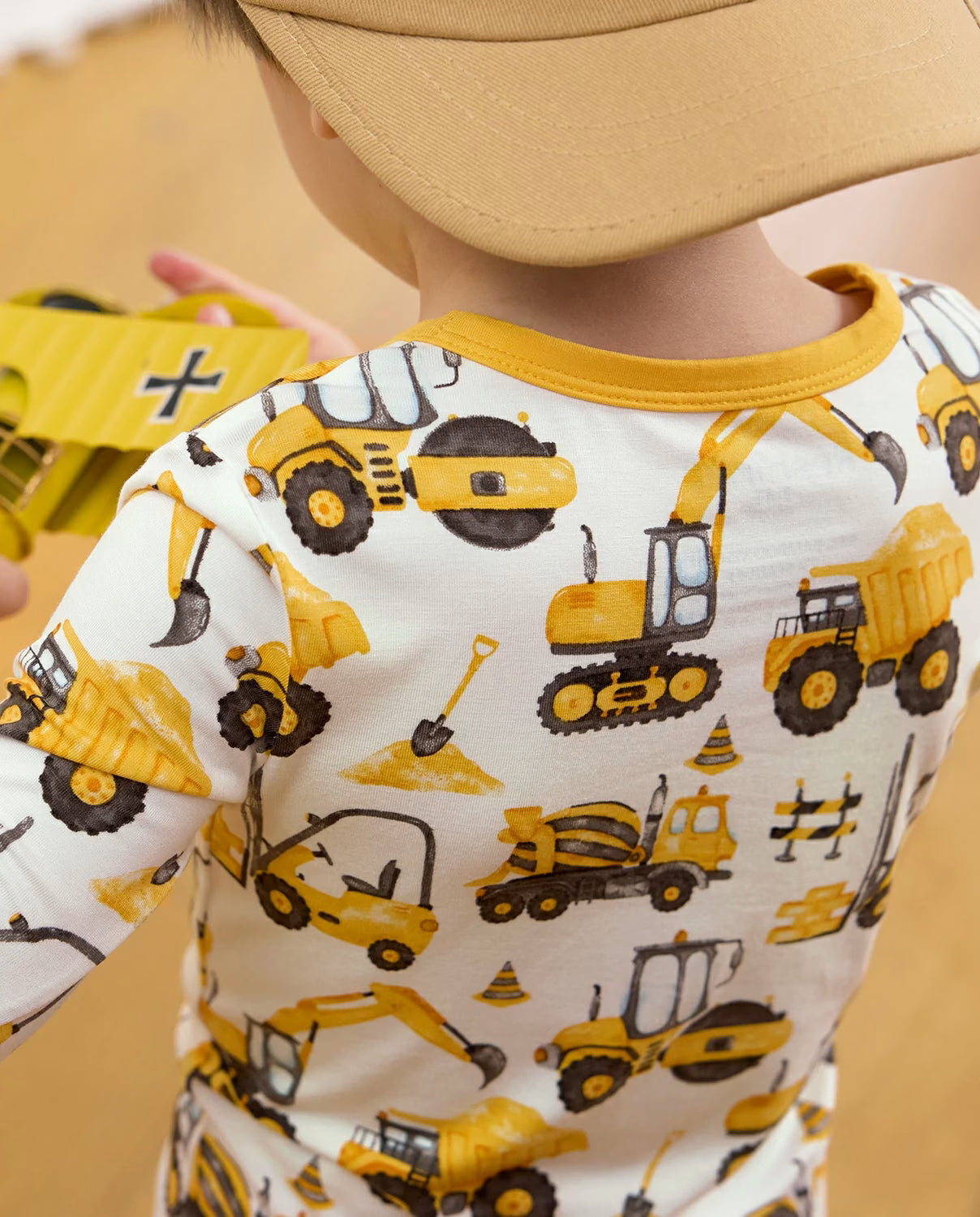 Digging Time Long Two-Piece Pajama Set, digging time club bamboo two piece pjs lifestyle 4