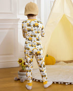 Digging Time Long Two-Piece Pajama Set, digging time club bamboo two piece pjs lifestyle 5