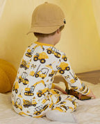 Digging Time Long Two-Piece Pajama Set, digging time club bamboo two piece pjs lifestyle 7