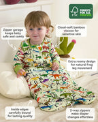 Dino Handbook Bamboo Baby Sleep Sack, dino dreams bamboo baby sleep sack features 01