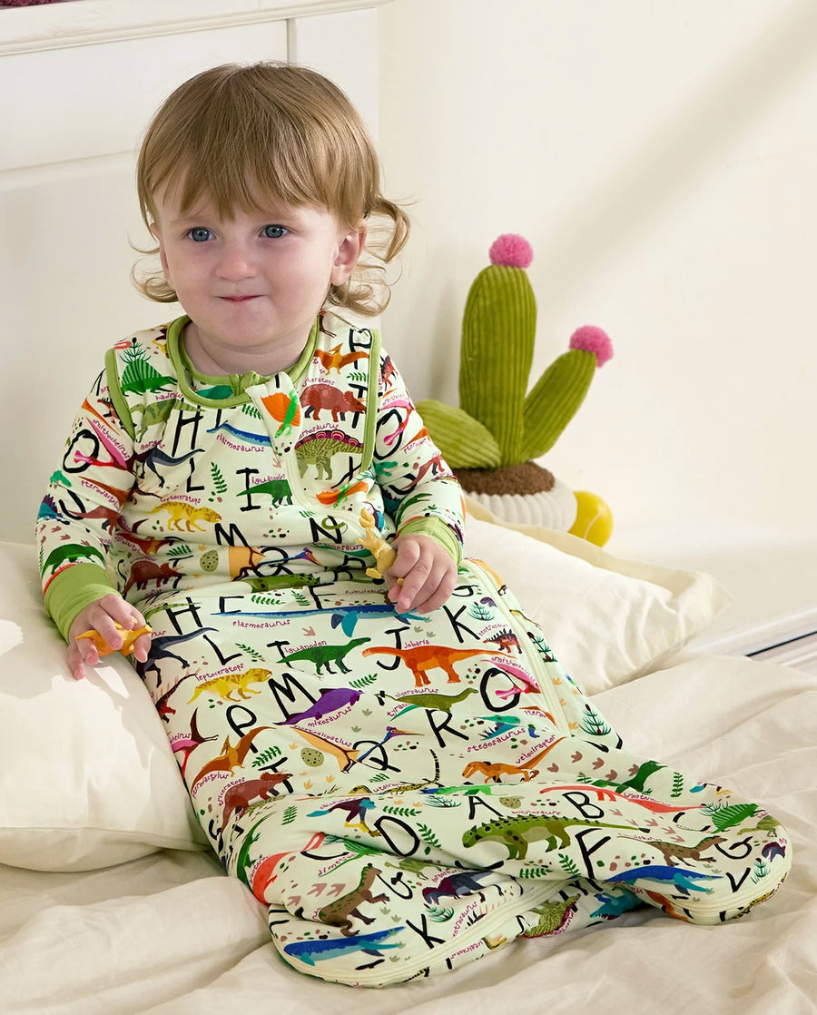 Dino Handbook Bamboo Baby Sleep Sack, dino dreams bamboo baby sleep sack lifestyle 10