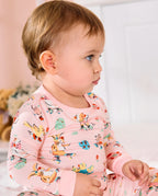Easter Bunny Long Two-Piece Pajama Set, easter bunny bamboo two piece pjs lifestyle 1