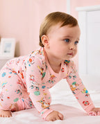 Easter Bunny Long Two-Piece Pajama Set, easter bunny bamboo two piece pjs lifestyle 8