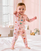Easter Bunny Long Two-Piece Pajama Set, easter bunny bamboo two piece pjs lifestyle 9