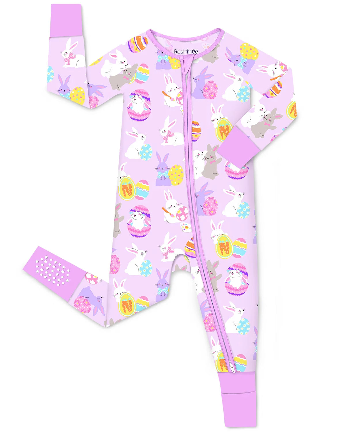 Egg Hunt Bamboo Zippy, egg hunt bamboo zippy baby pajamas main