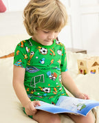 Final Kick Short Two-Piece Pajama Set, final kick bamboo short two piece pjs lifestyle 01