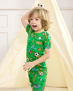 Final Kick Short Two-Piece Pajama Set, final kick bamboo short two piece pjs lifestyle 05