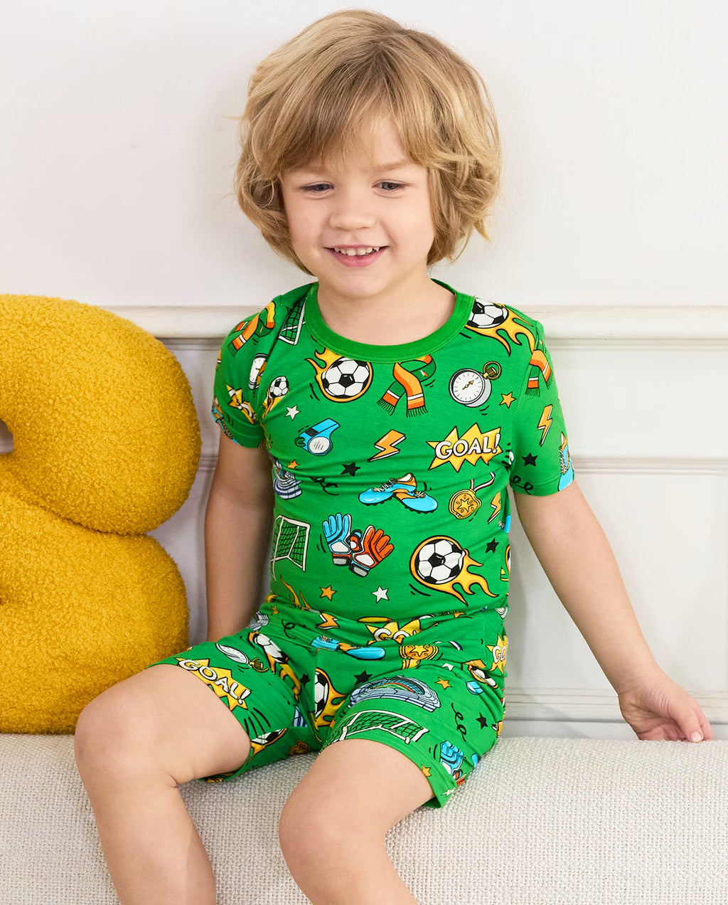 Final Kick Short Two-Piece Pajama Set, final kick bamboo short two piece pjs lifestyle 07