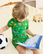 Final Kick Short Two-Piece Pajama Set, final kick bamboo short two piece pjs lifestyle 08