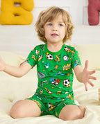 Final Kick Short Two-Piece Pajama Set, final kick bamboo short two piece pjs lifestyle 11