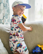Freedom Builders Short Two-Piece Pajama Set, freedom builders bamboo short two piece pjs lifestyle 03