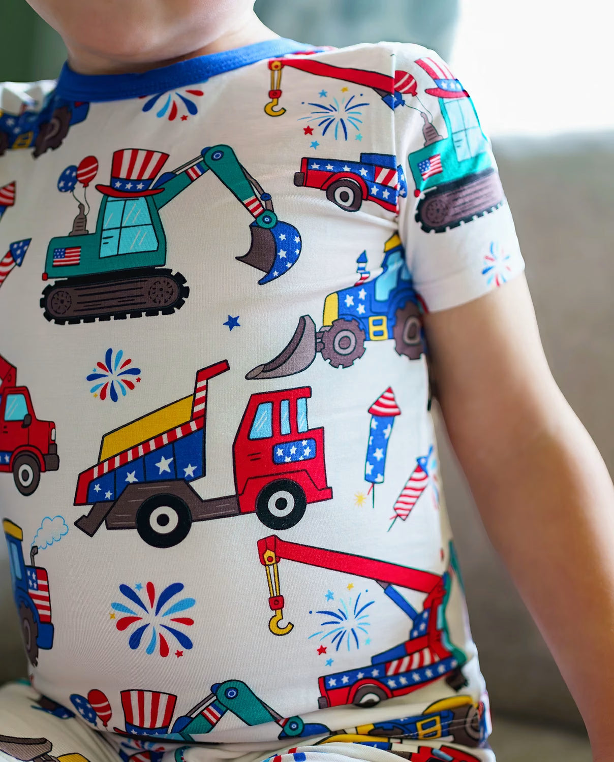 Freedom Builders Short Two-Piece Pajama Set, freedom builders bamboo short two piece pjs lifestyle 04