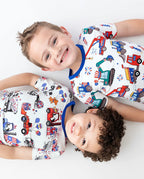 Freedom Builders Short Two-Piece Pajama Set, freedom builders bamboo short two piece pjs lifestyle 06