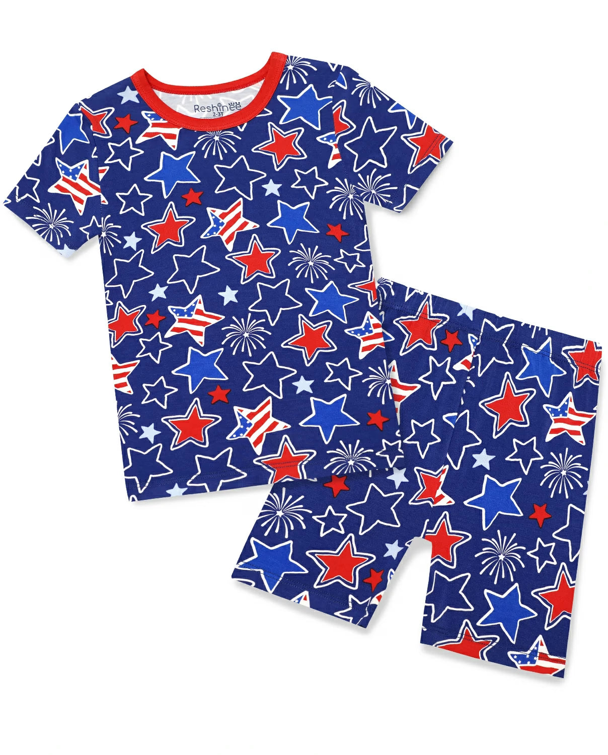 Freedom Sparkle Short Two-Piece Pajama Set, freedom sparkle short two piece pajama set main