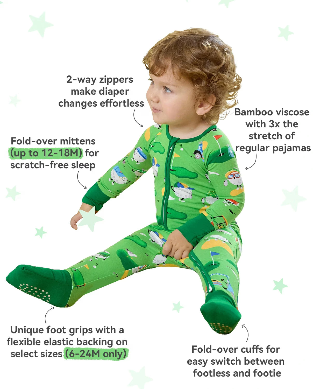 Golf Pals Bamboo Zippy, golf pals bamboo zippy lifestyle 02