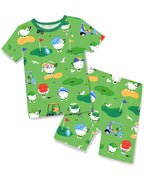 Golf Pals Short Two-Piece Pajama Set, golf pals short two piece pajama set main