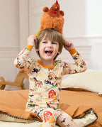 Happy Farmyard Long Two-Piece Pajama Set, happy farmyard bamboo long two piece pjs lifestyle 07 1