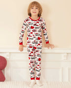 Heart Journey Long Two-Piece Pajama Set, heart journey bamboo long two piece pjs lifestyle 02