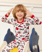 Heart Journey Long Two-Piece Pajama Set, heart journey bamboo long two piece pjs lifestyle 03