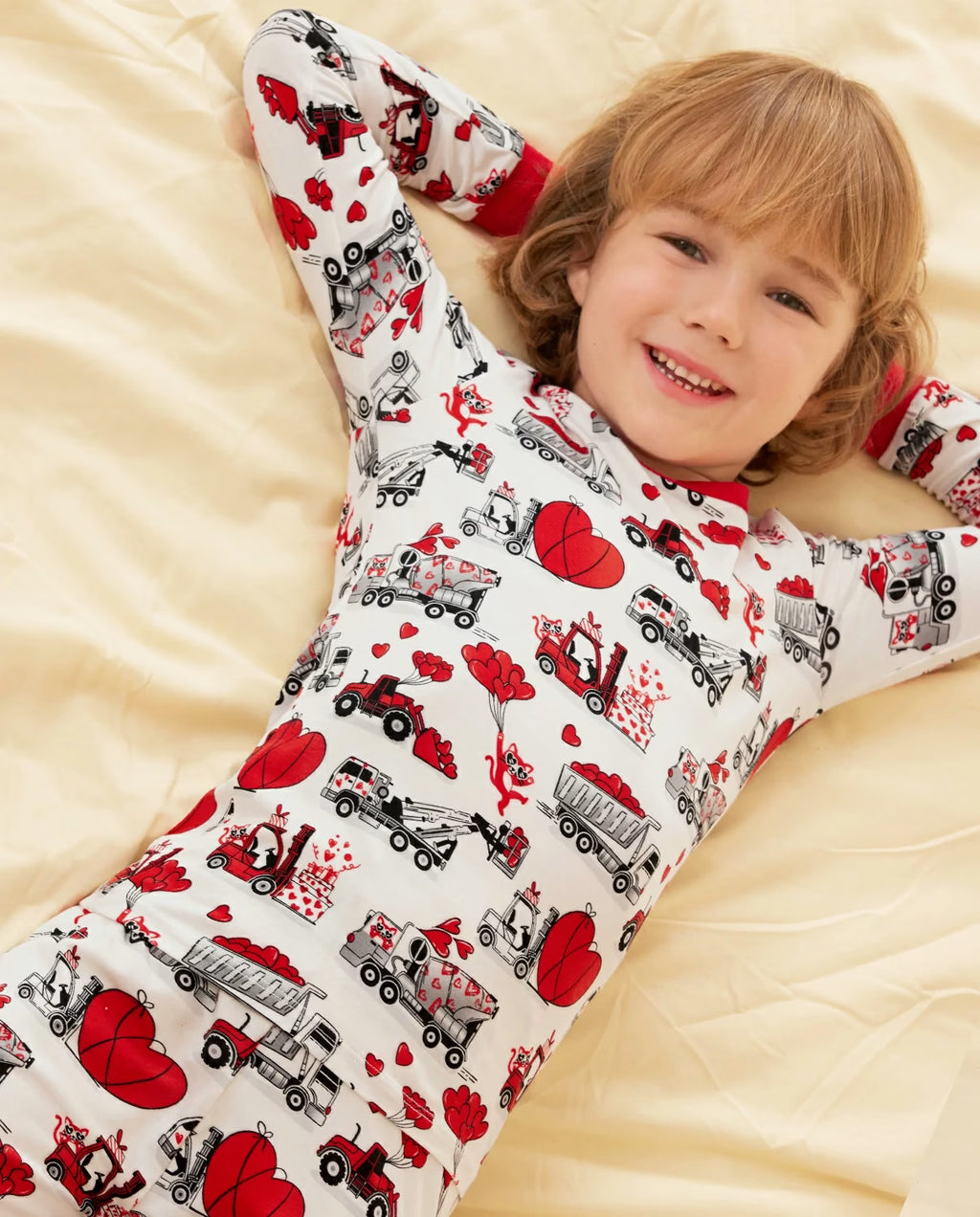 Heart Journey Long Two-Piece Pajama Set, heart journey bamboo long two piece pjs lifestyle 08
