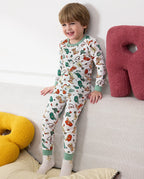 Howdy Cowboy Long Two-Piece Pajama Set, howdy cowboy bamboo long two piece pjs lifestyle 08