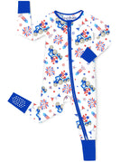 Independence Night Bamboo Zippy, independence night bamboo baby zippy pajama front