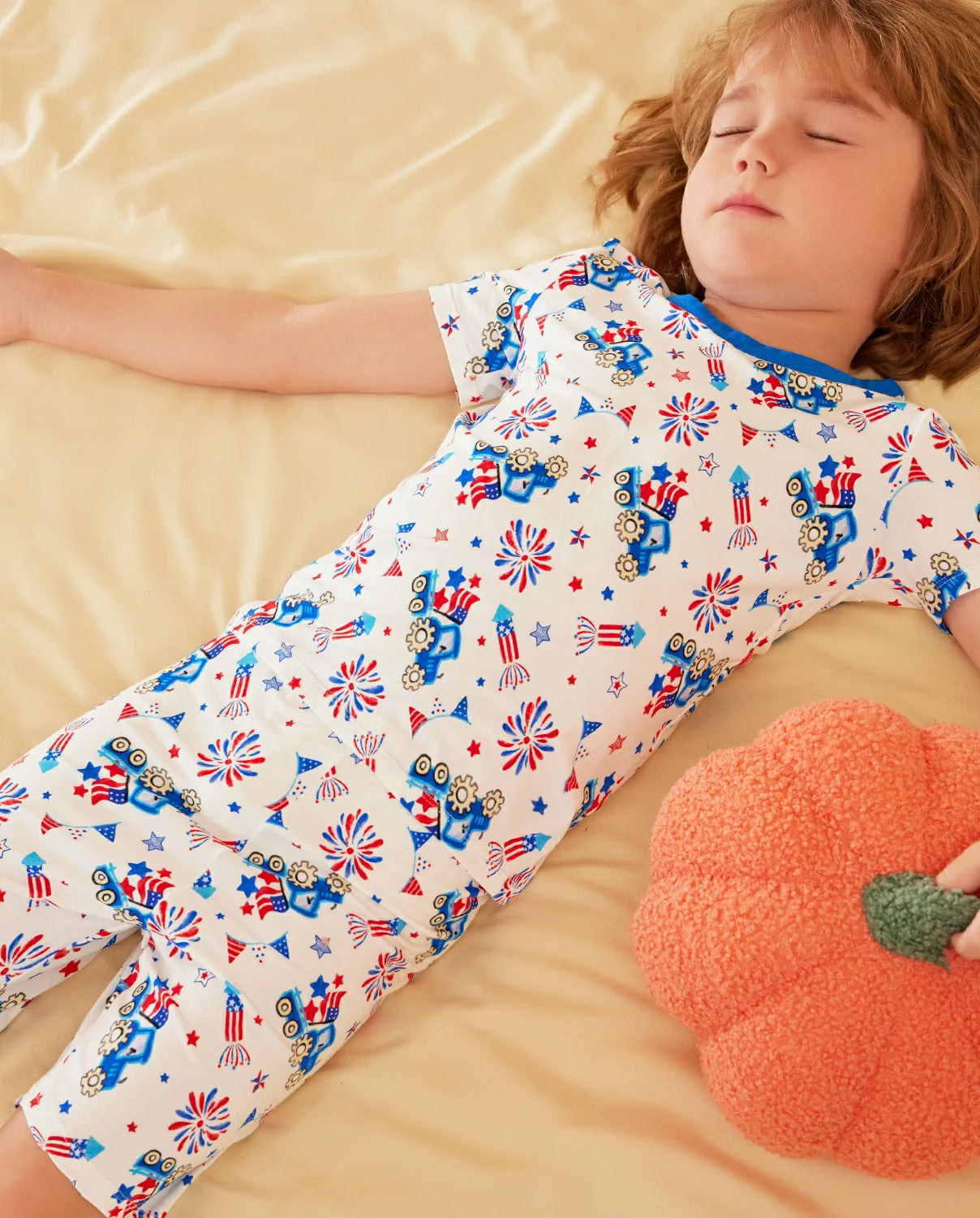 Independence Night Short Two-Piece Pajama Set, independence night bamboo long two piece pjs lifestyle 01