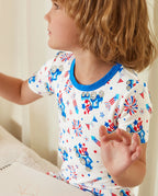 Independence Night Short Two-Piece Pajama Set, independence night bamboo long two piece pjs lifestyle 04